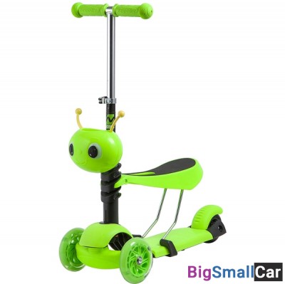 Детский самокат-кикборд 120S.DISCOKIDS.GN9 NOVATRACK - купить Саперке