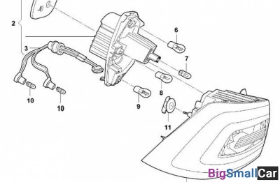 Фонарь diamond 912893 Правый хэтчбек