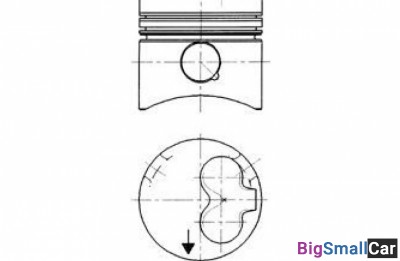 Поршень поштучно kolbenschmidt 90732600 1.6TD 76.5