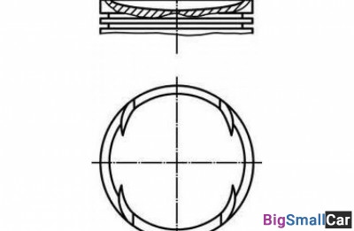 Поршень поштучно mopisan 1029004000 76,5 1,4 16V 1