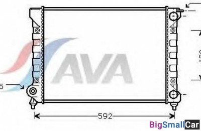 Радиатор охлаждения AVA quality cooling VWA2045 52