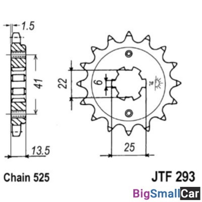 Звезда ведущая JT JTF293.15 - купить Саперке
