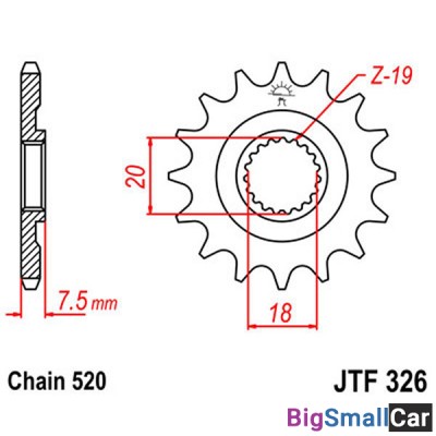 Звезда ведущая JT JTF326.12 - купить Саперке