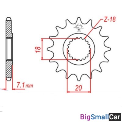 Звезда ведущая JT JTF427.12SC - купить Саперке