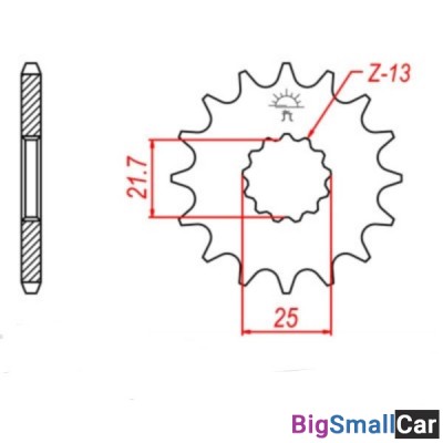 Звезда ведущая JT JTF520.16 - купить Саперке
