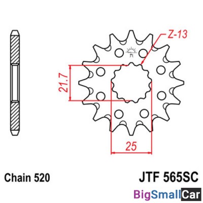 Звезда ведущая JT JTF565.14SC - купить Саперке