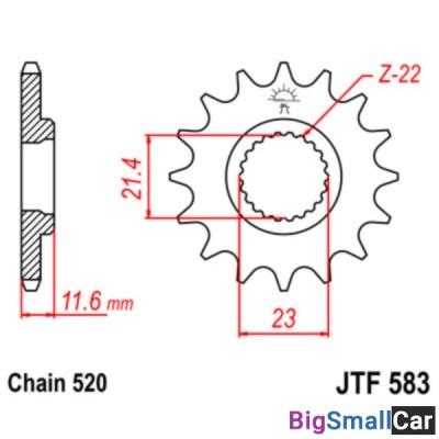 Звезда ведущая JT JTF583.14 - купить Саперке