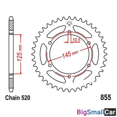 Звезда ведомая JT JTR855.46 - купить Саперке