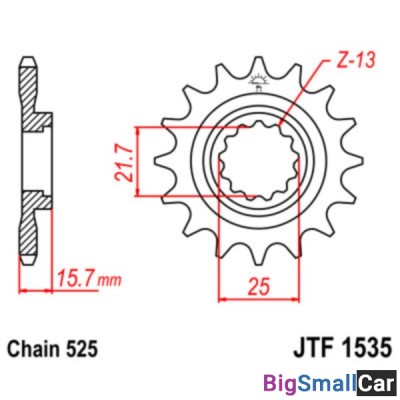 Звезда ведущая JT JTF1535.15 - купить Саперке