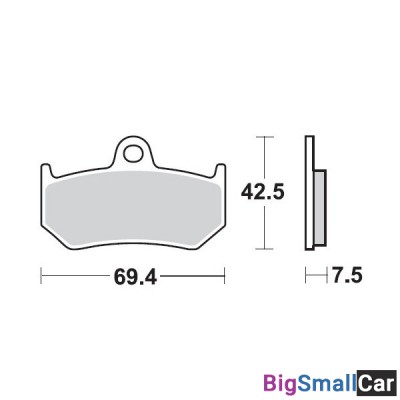 Тормозные колодки, задние Sinter / SBS 763LS - купить Саперке