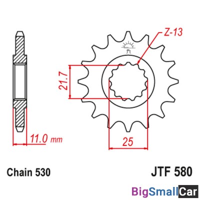 Звезда ведущая JT JTF580.15 - купить Саперке