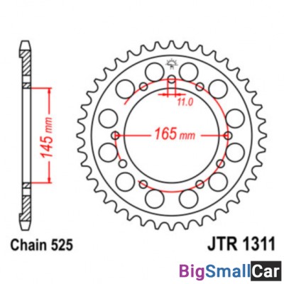 Звезда ведомая JT JTR1311.45 - купить Саперке