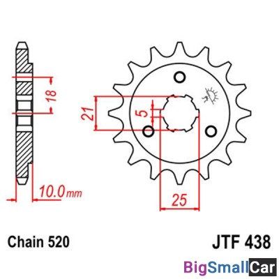 Звезда ведущая JT JTF438.15 - купить Саперке