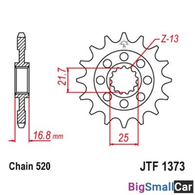 Звезда ведущая JT JTF1373.16 NC700 - купить Саперке