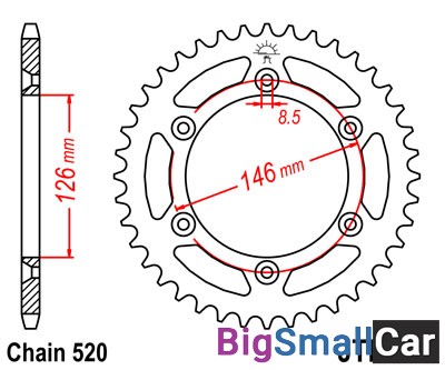 Звезда ведомая JT JTR808.44 - купить Саперке