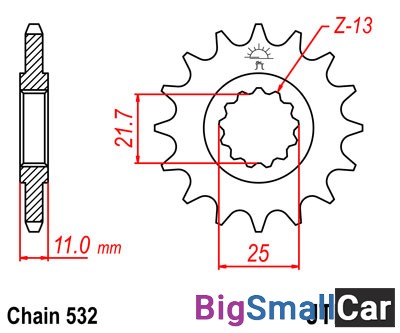 Звезда ведущая JT JTF584.17 - купить Саперке