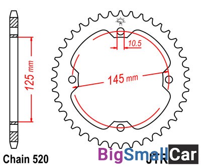 Звезда ведомая JT JTR1857.38 - купить Саперке