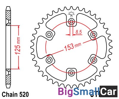 Звезда ведомая JT JTR210.38 - купить Саперке