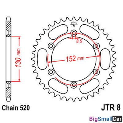 Звезда ведомая JT JTR8.48 - купить Саперке
