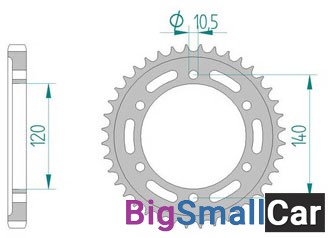 Звезда ведомая AFAM 16603-38 (JTR499.38) - купить Саперке