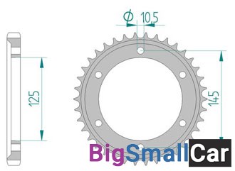 Звезда ведомая AFAM 12601-39 (JTR865.39) - купить Саперке