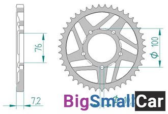 Звезда ведомая AFAM 92630-45  525 YZF-R1 SP 06 - купить Саперке