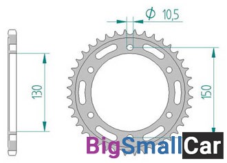 Звезда ведомая AFAM 10501-42 (JTR245/3.42) - купить Саперке