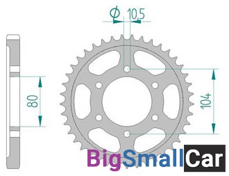 Звезда ведомая AFAM 16604-41 (JTR488.41) - купить Саперке
