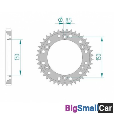 Звезда ведомая AFAM 10404-40 (JTR298.40) - купить Саперке