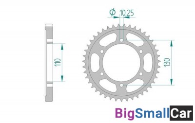 Звезда ведомая AFAM 12813-38 (JTR 479.38) - купить Саперке