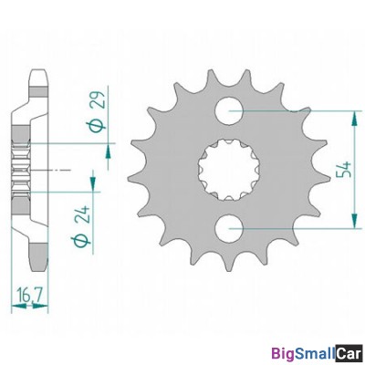 Звезда ведущая AFAM 22900-17 (JTF423,17) - купить Саперке