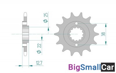 Звезда ведущая AFAM 24505-15 (JTF511.15) - купить Саперке