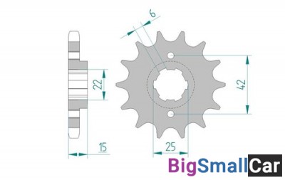 Звезда ведущая AFAM 20402-16 (JTF292.16) - купить Саперке