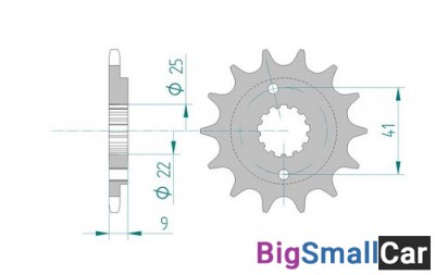 Звезда ведущая AFAM 20510-15 (JTF1309.15) - купить Саперке