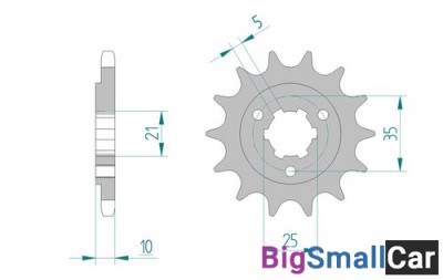 Звезда ведущая AFAM 22602-15 (JTF1448.15) - купить Саперке
