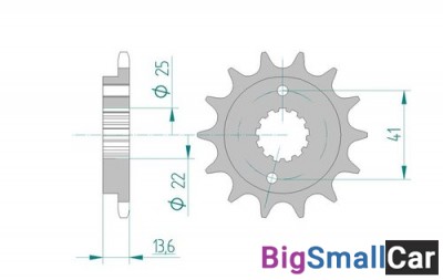 Звезда ведущая AFAM 20517-14 (JTF1307.14) - купить Саперке