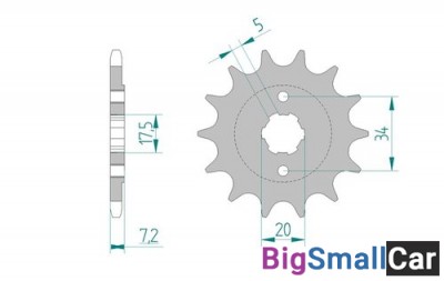Звезда ведущая AFAM 20305-13 (JTF327.13) - купить Саперке