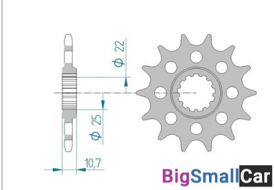Звезда ведущая AFAM 21511-16 (JTF1581,16)  520 - купить Саперке