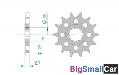 Звезда ведущая AFAM 28403-17 GSX-R1000  525 - купить Саперке