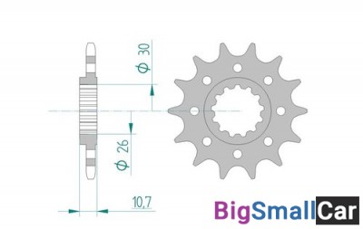 Звезда ведущая AFAM 21804-14 (JTF1579.14)  520 - купить Саперке