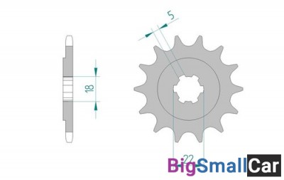 Звезда ведущая AFAM 24201-13 (JTF1445.13) - купить Саперке
