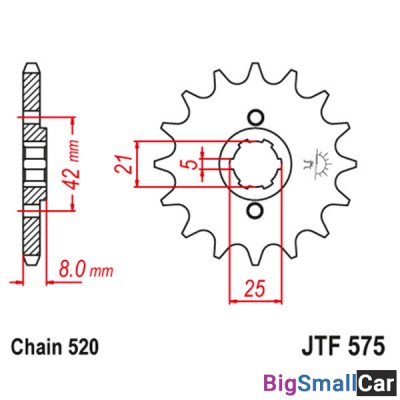 Звезда ведущая JT JTF575.16 - купить Саперке