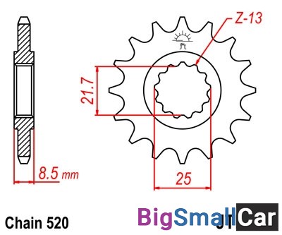 Звезда ведущая JT JTF578.15 - купить Саперке