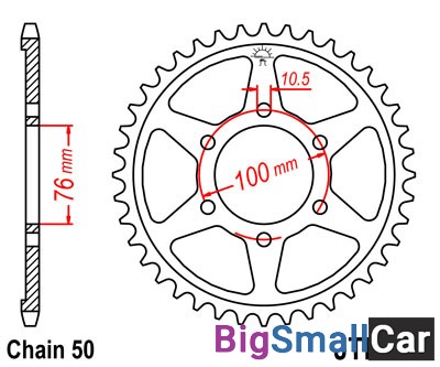 Звезда ведомая JT JTR816.46 - купить Саперке