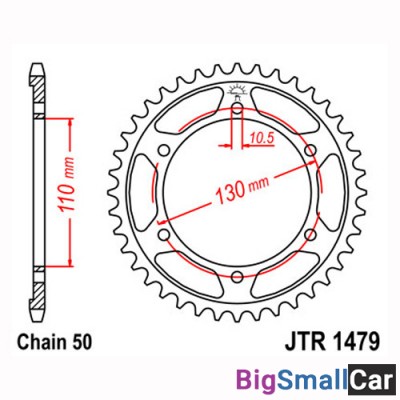 Звезда ведомая JT JTR1479.47 - купить Саперке
