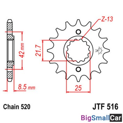 Звезда ведущая JT JTF516.15 - купить Саперке