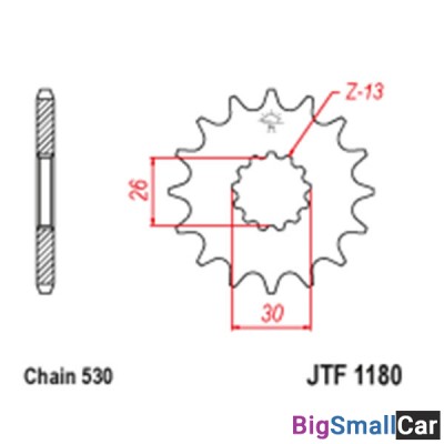 Звезда ведущая JT JTF1180.18 - купить Саперке