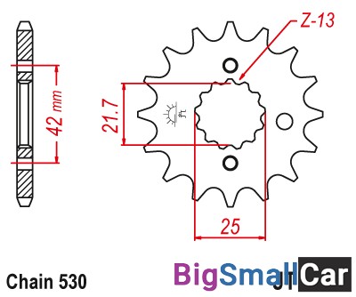 Звезда ведущая JT JTF513.15RB - купить Саперке