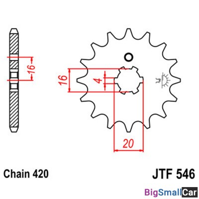 Звезда ведущая JT JTF546.14 - купить Саперке