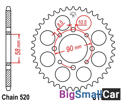 Звезда ведомая JT JTR273.44 - купить Саперке